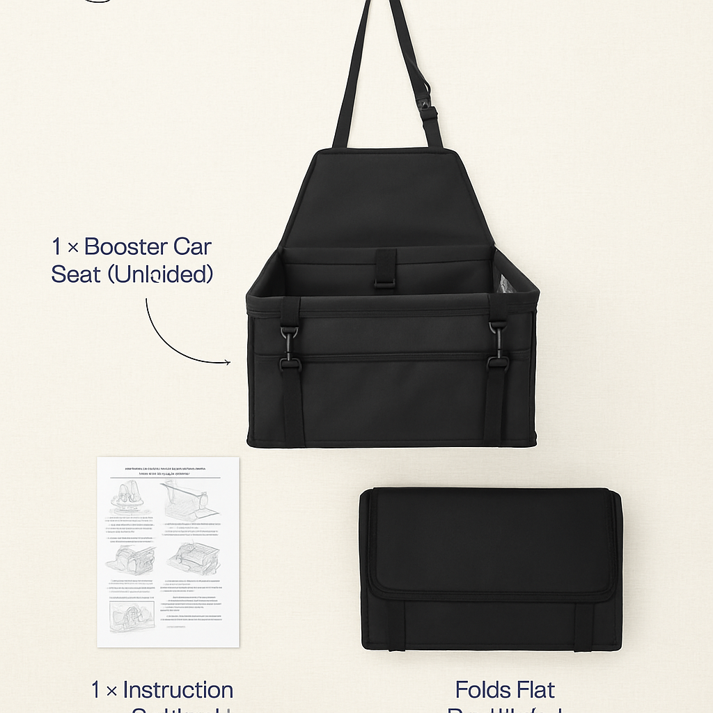 Dog Booster Car Seat for Small to Medium Pets — Safe Travel