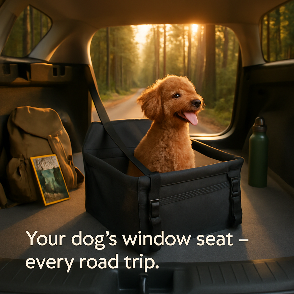Dog Booster Car Seat for Small to Medium Pets — Safe Travel