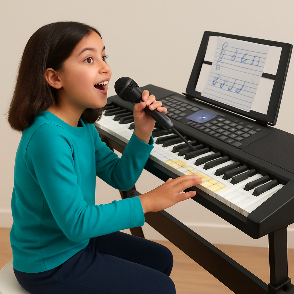61-Key Digital Music Keyboard for Kids with Stand