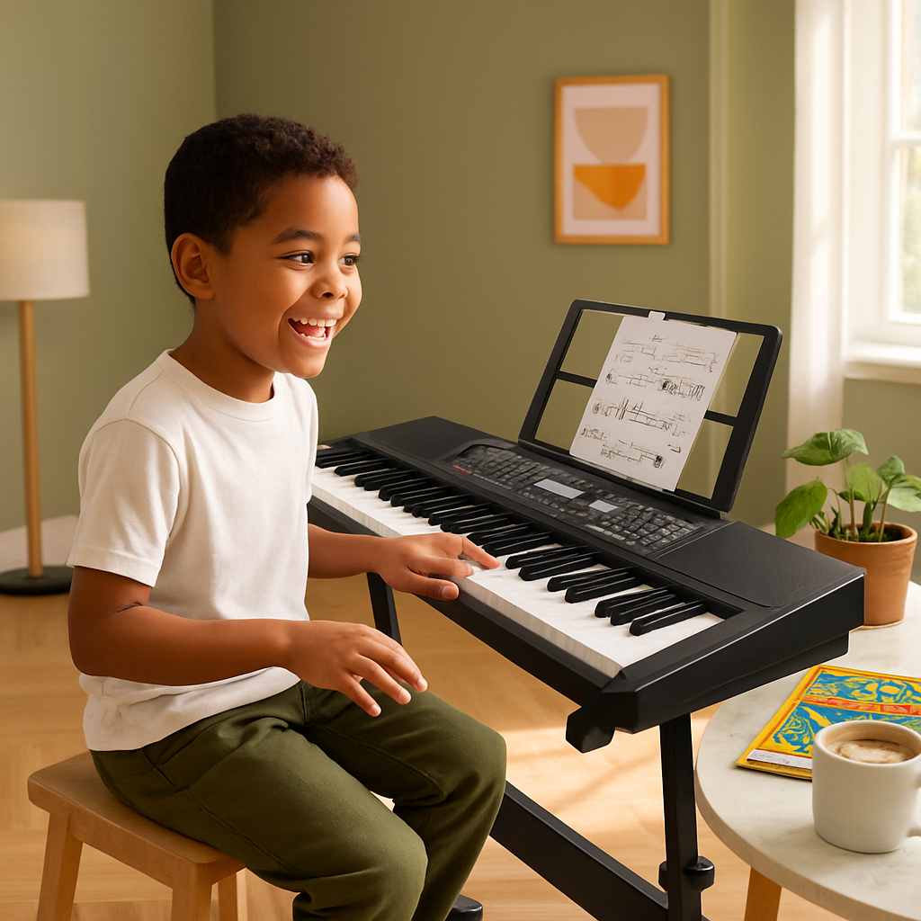 61-Key Digital Music Keyboard for Kids with Stand