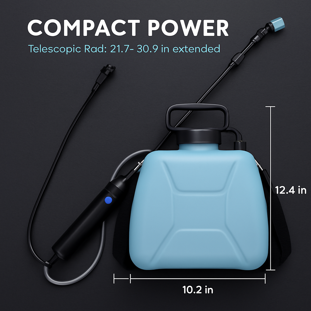 Electric Plant Sprayer with Telescopic Rod, Rechargeable