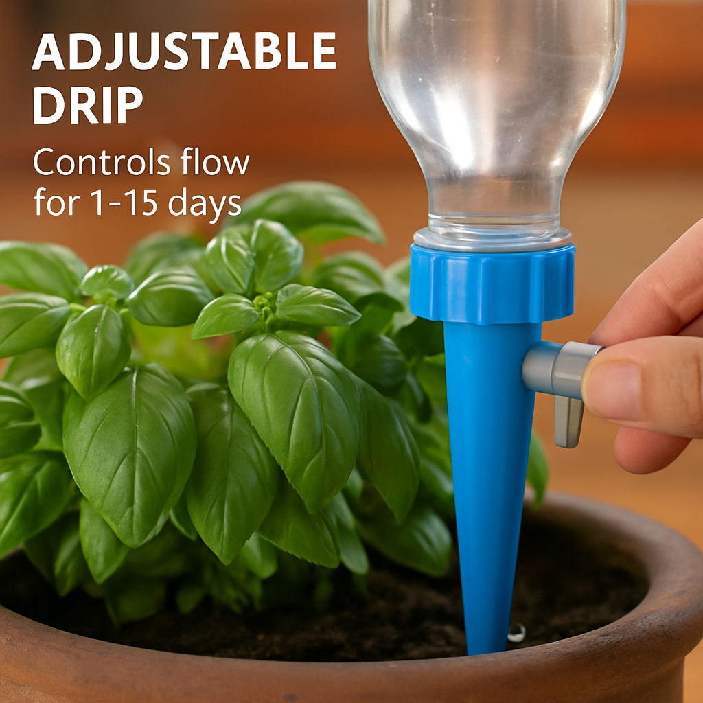 Self Watering Plant Spikes with Control Valve