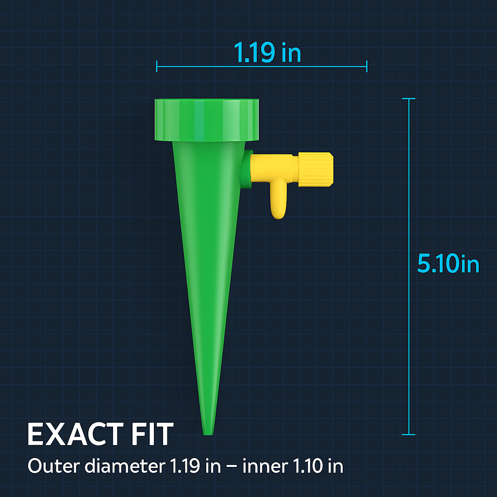 Self Watering Plant Spikes with Control Valve