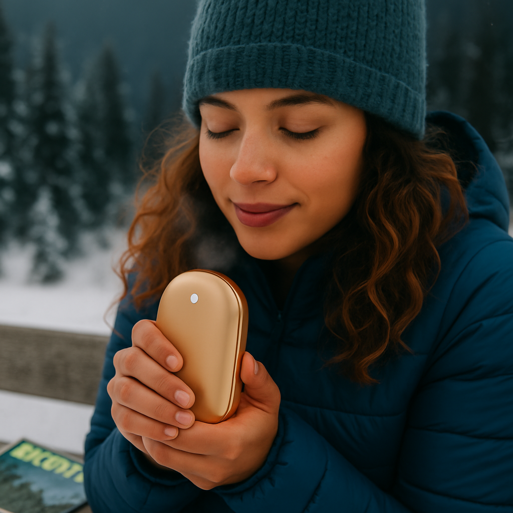 Portable Hand Warmer with Double-Sided Heating