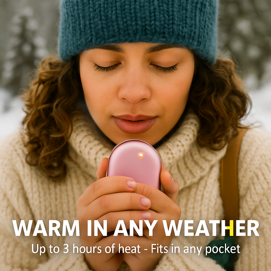 Portable Hand Warmer with Double-Sided Heating