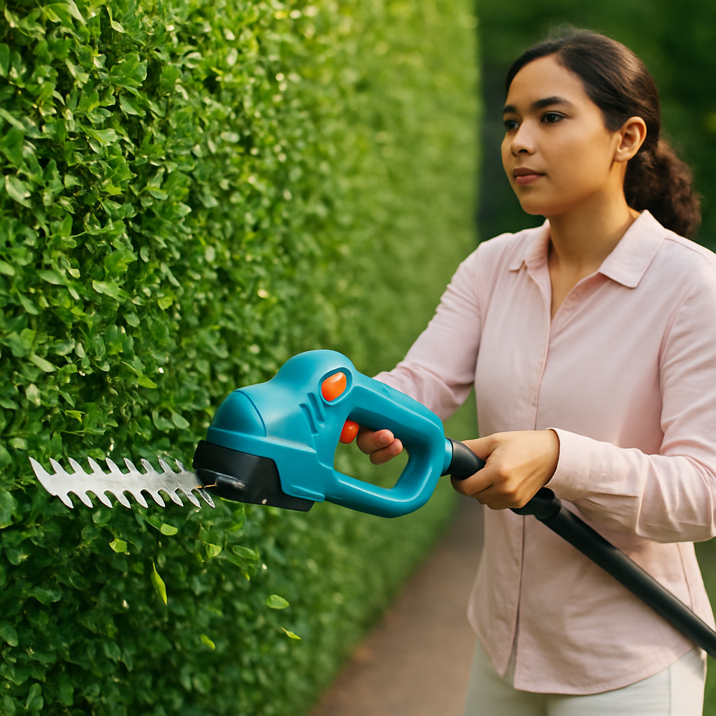 Pole Mini Hedge Trimmer & Grass Shear with Telescopic Pole