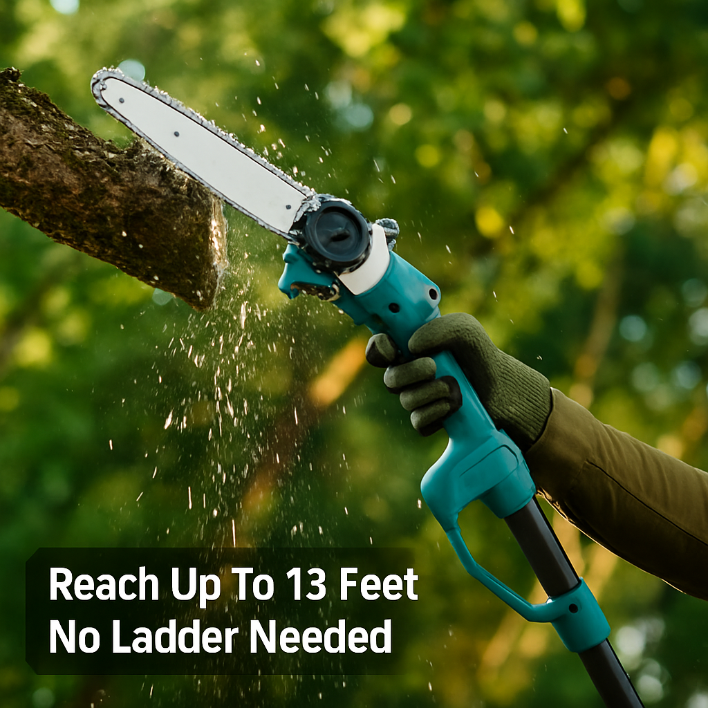 Cordless Pole Saw and Mini Chainsaw with Extension