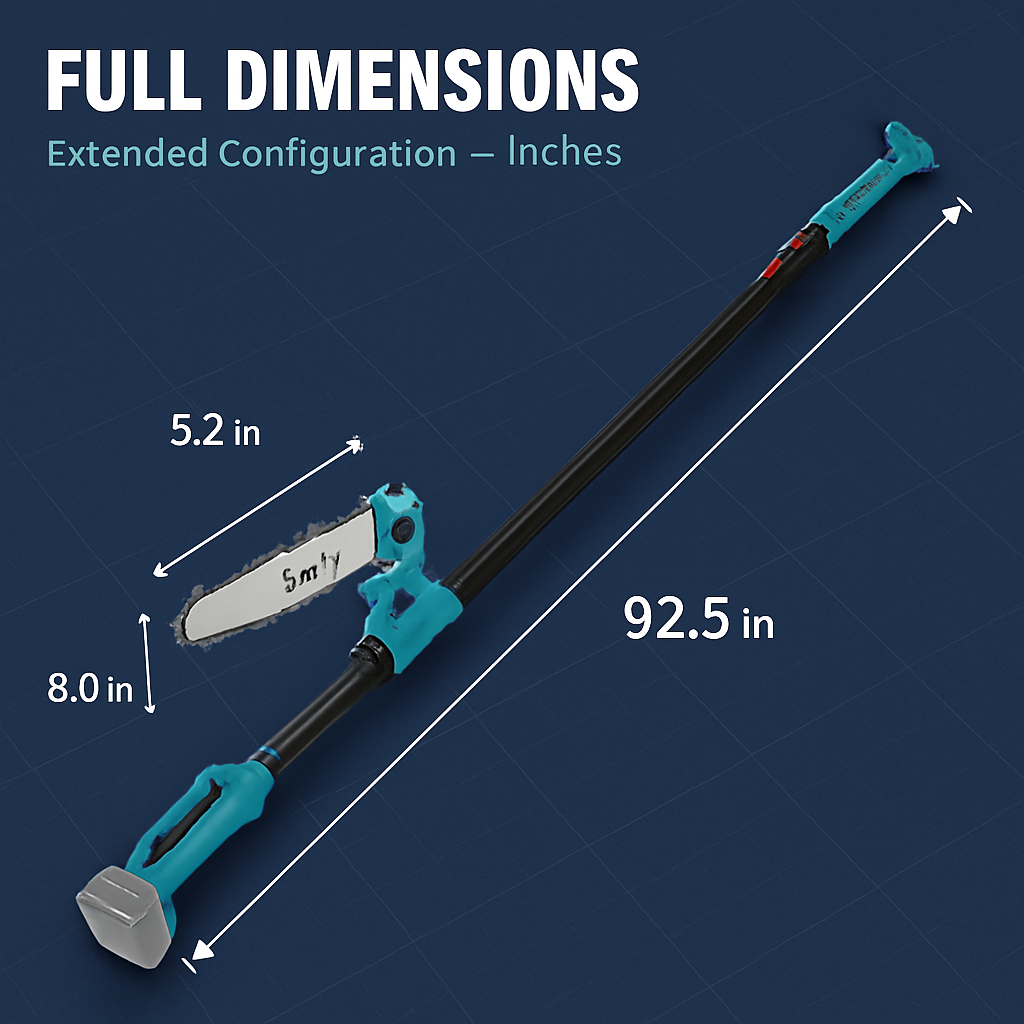 Cordless Pole Saw and Mini Chainsaw with Extension