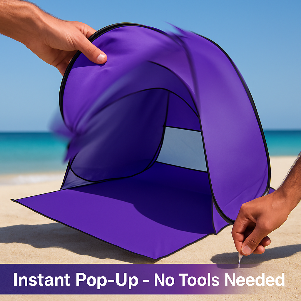Pop Up Beach Tent UV Shelter for 2-3 with Net Window