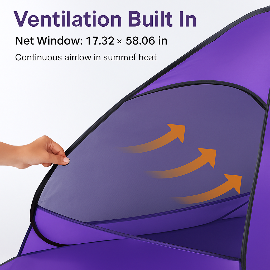 Pop Up Beach Tent UV Shelter for 2-3 with Net Window