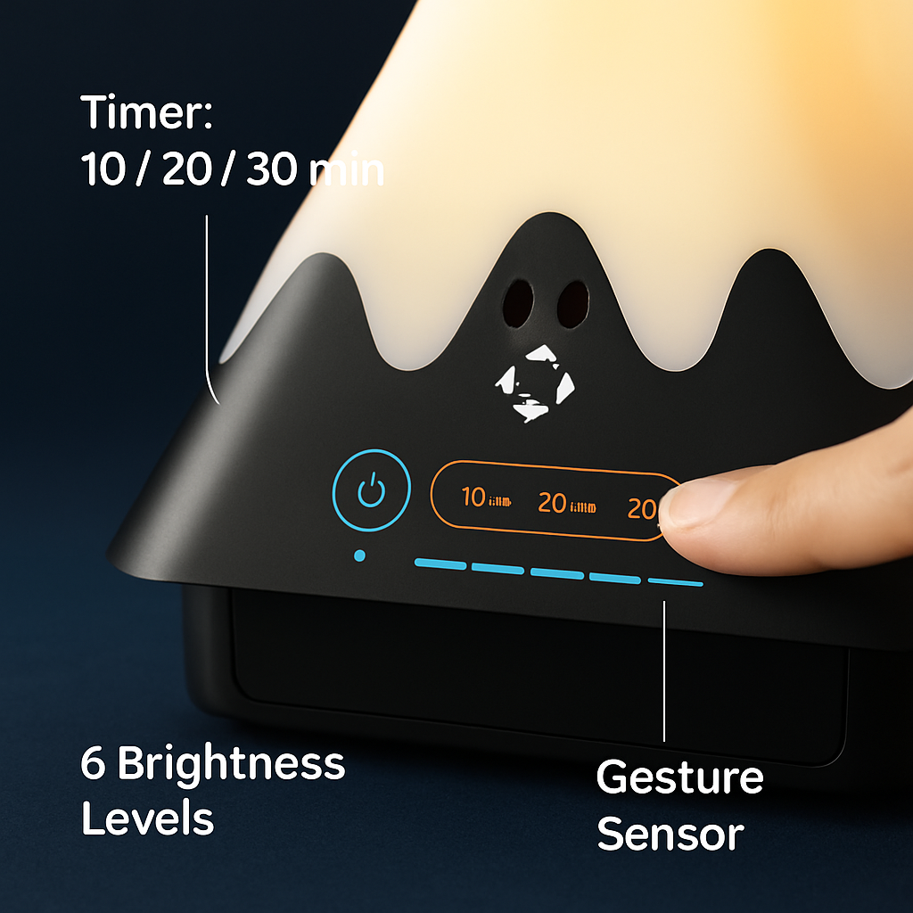 Touch Control Night Light: Dimmable Lamp