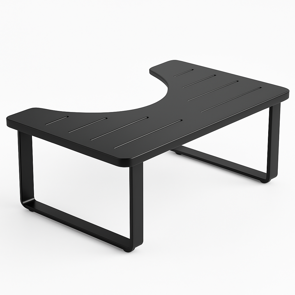 Wooden Metal Potty Stool for Adults and Children