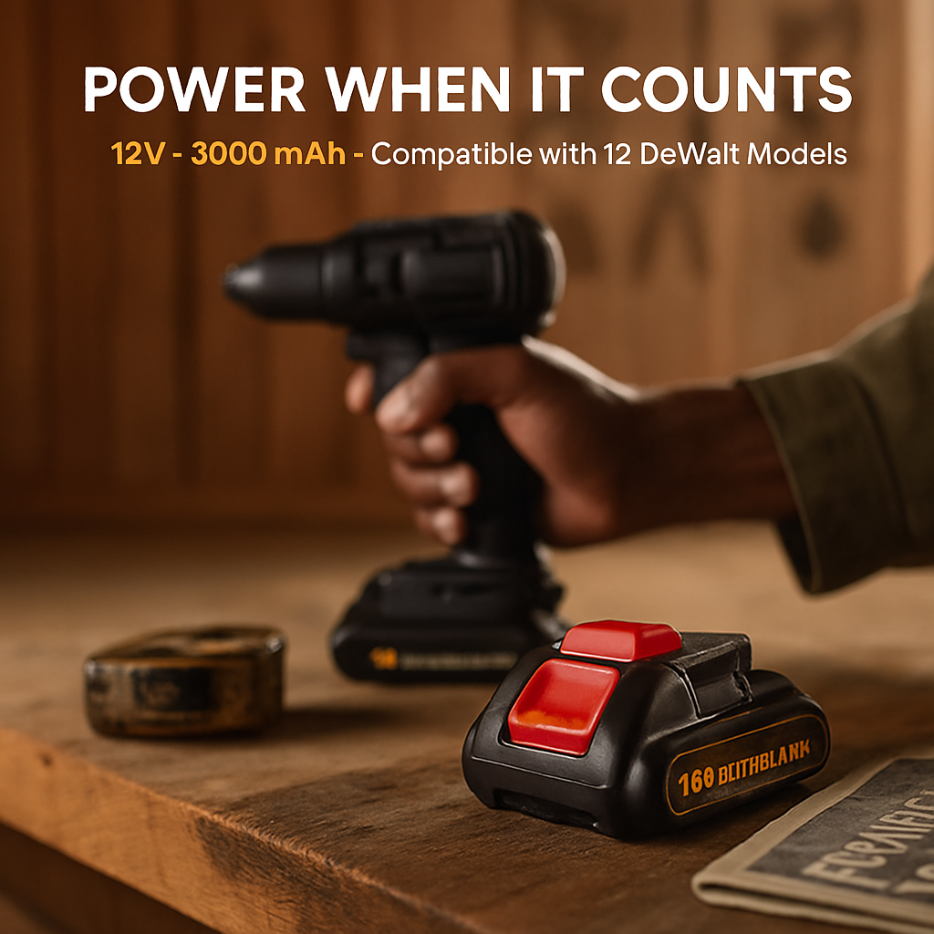 12V Li-ion Power Tool Battery Replacement