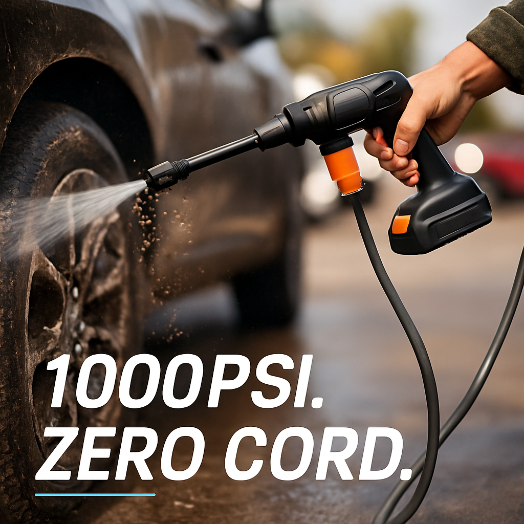 Cordless Pressure Washer with 6-in-1 Nozzle