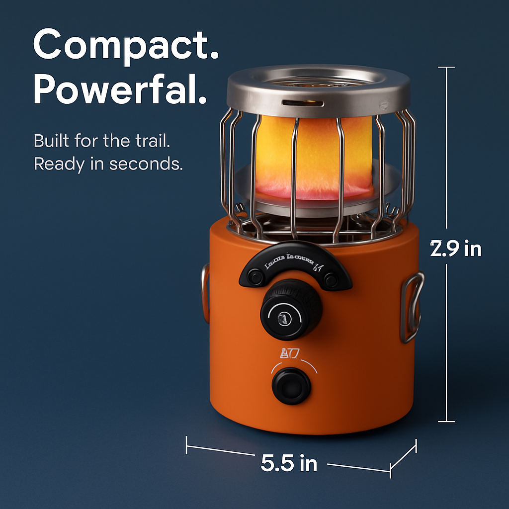 2-In-1 Camping Stove Tent Heater for Outdoor Cooking