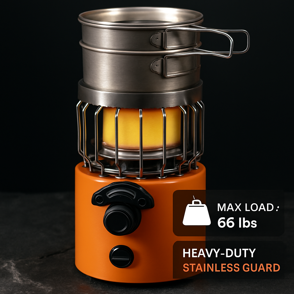 2-In-1 Camping Stove Tent Heater for Outdoor Cooking