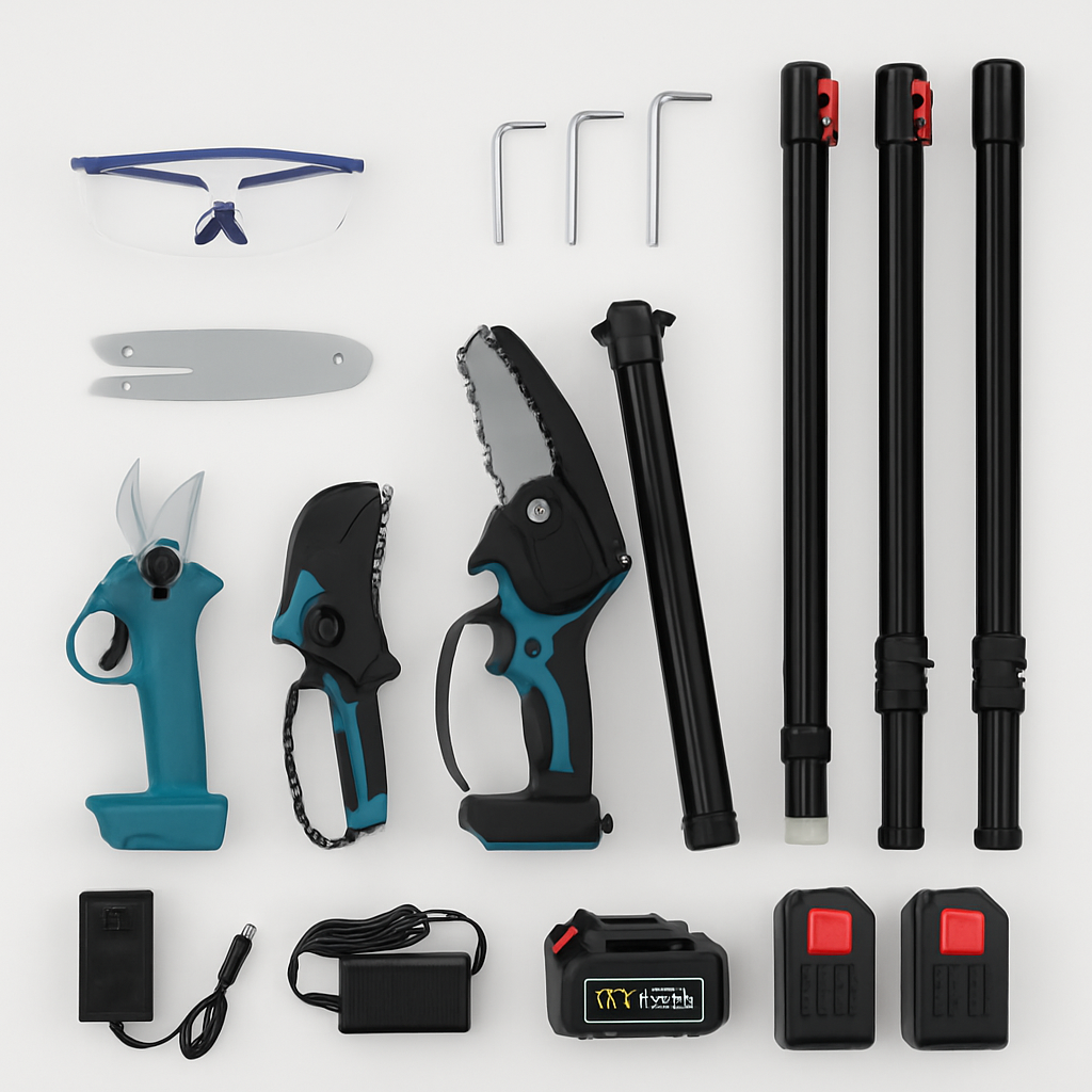 4-in-1 Cordless Pruning Shear & Chainsaw Tool