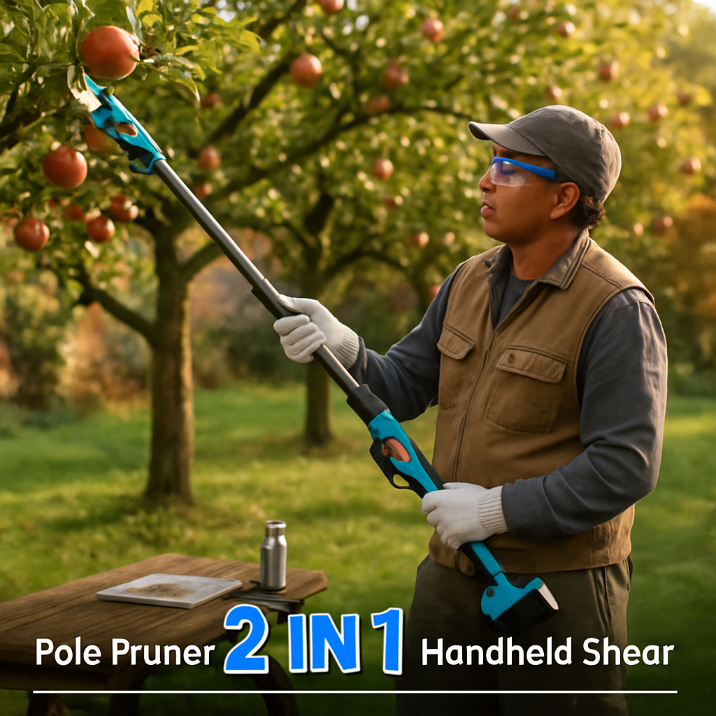 2-in-1 Electric Pruning Shear with Extension Pole