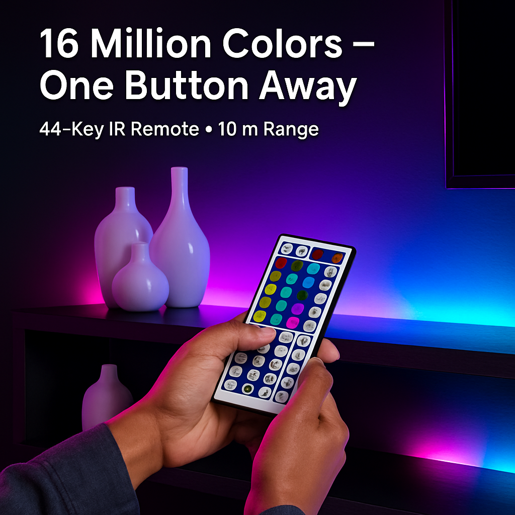 LED Strip Lights RGB Color Changing with IR Remote