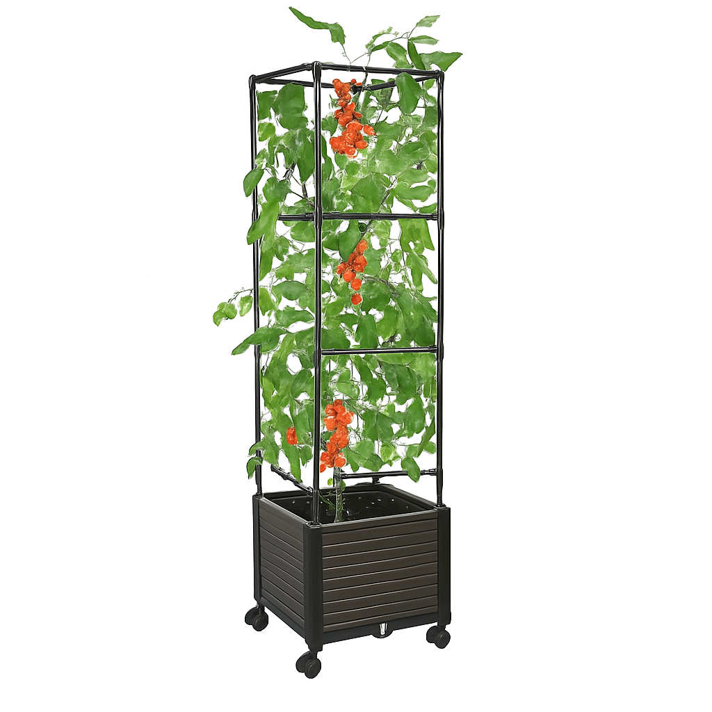 Raised Garden Bed Planter Box with Trellis