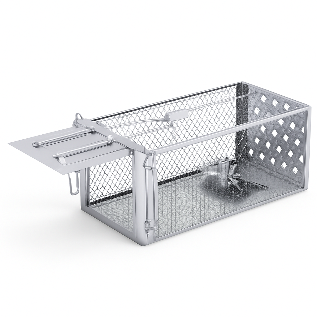 Single Door Rat Trap Cage - Humane Indoor/Outdoor