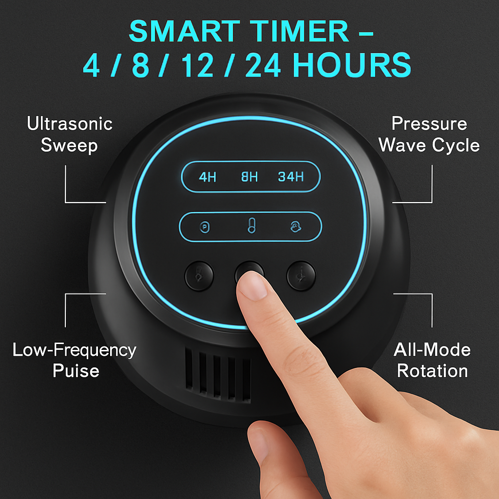 Ultrasonic Rodent Chaser Rat Repellent Pest Driver Mouse Control Squirrel Repeller with 4 Modes 4-65KHz Strobe Light 4 Timer 1292sq.ft. Coverage for R