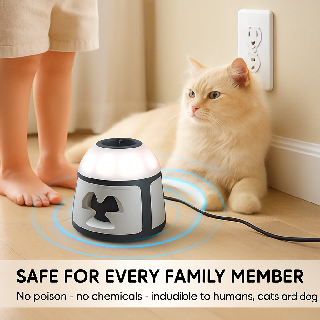 360° Ultrasonic Mice Repellent for Indoor Rodents
