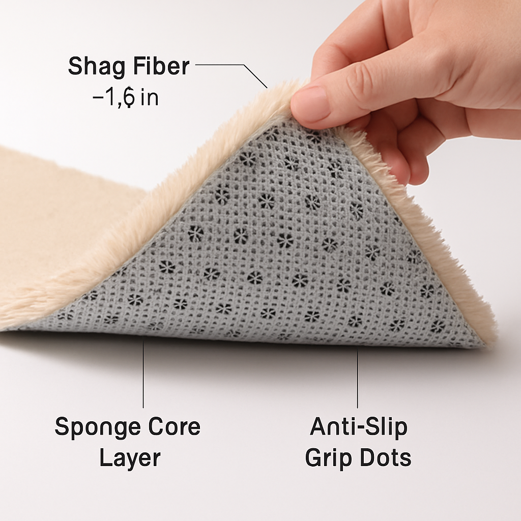 Fluffy Bedroom Rug: Plush Shag for Cozy Floors
