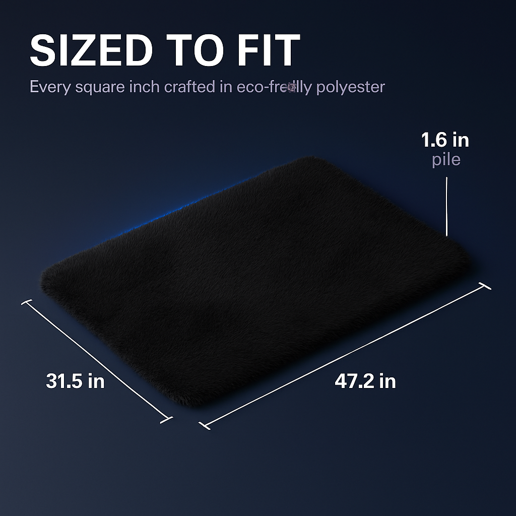 Fluffy Bedroom Rug: Plush Shag for Cozy Floors