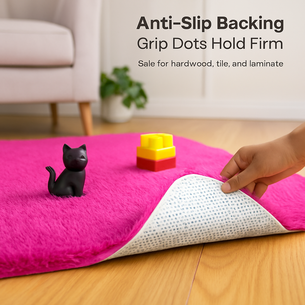 Fluffy Bedroom Rug: Plush Shag for Cozy Floors