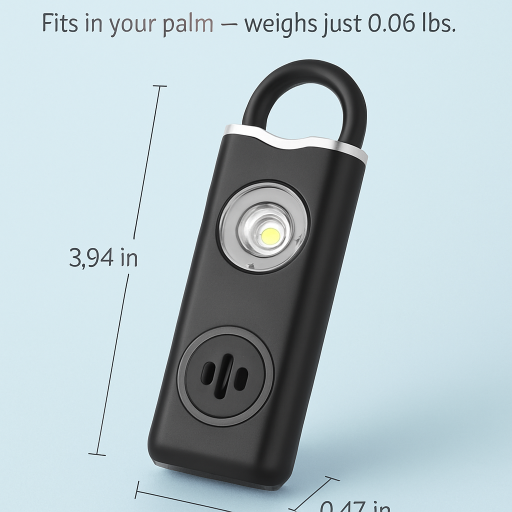 Rechargeable Personal Safety Alarm with Strobe Light