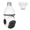 WiFi Bulb Camera Pan Tilt Security Camera with Night Vision