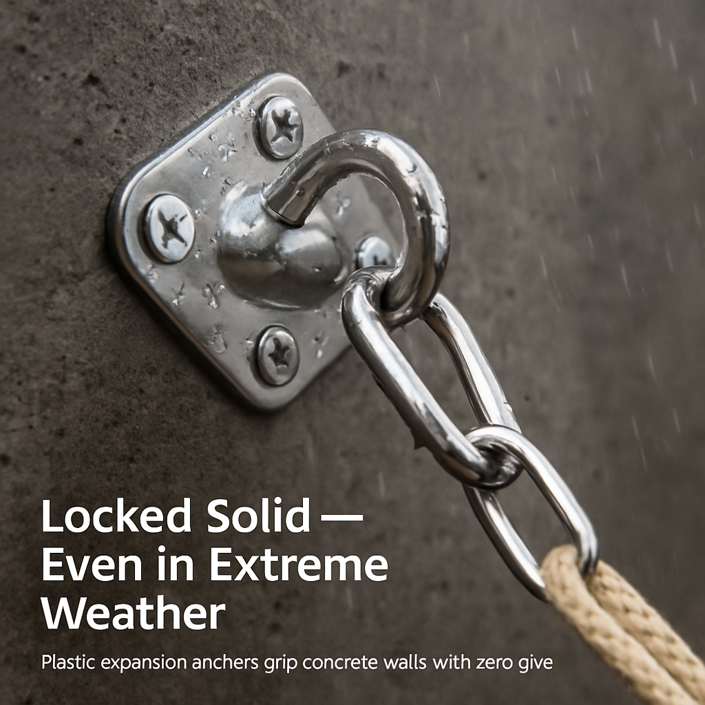 Sun Shade Sail Hardware Kit for Rectangular Sails