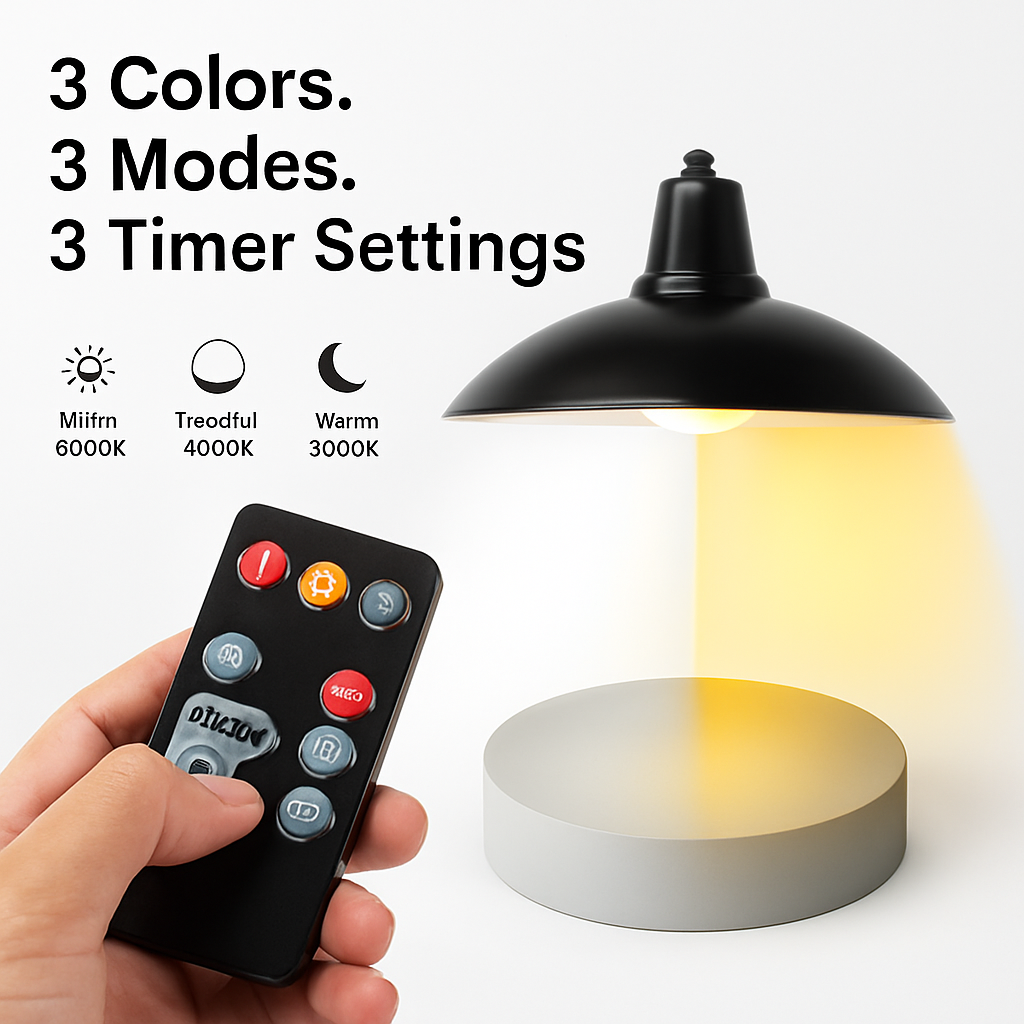 Solar Shed Light with Separate Panel for Indoor/Outdoor Use