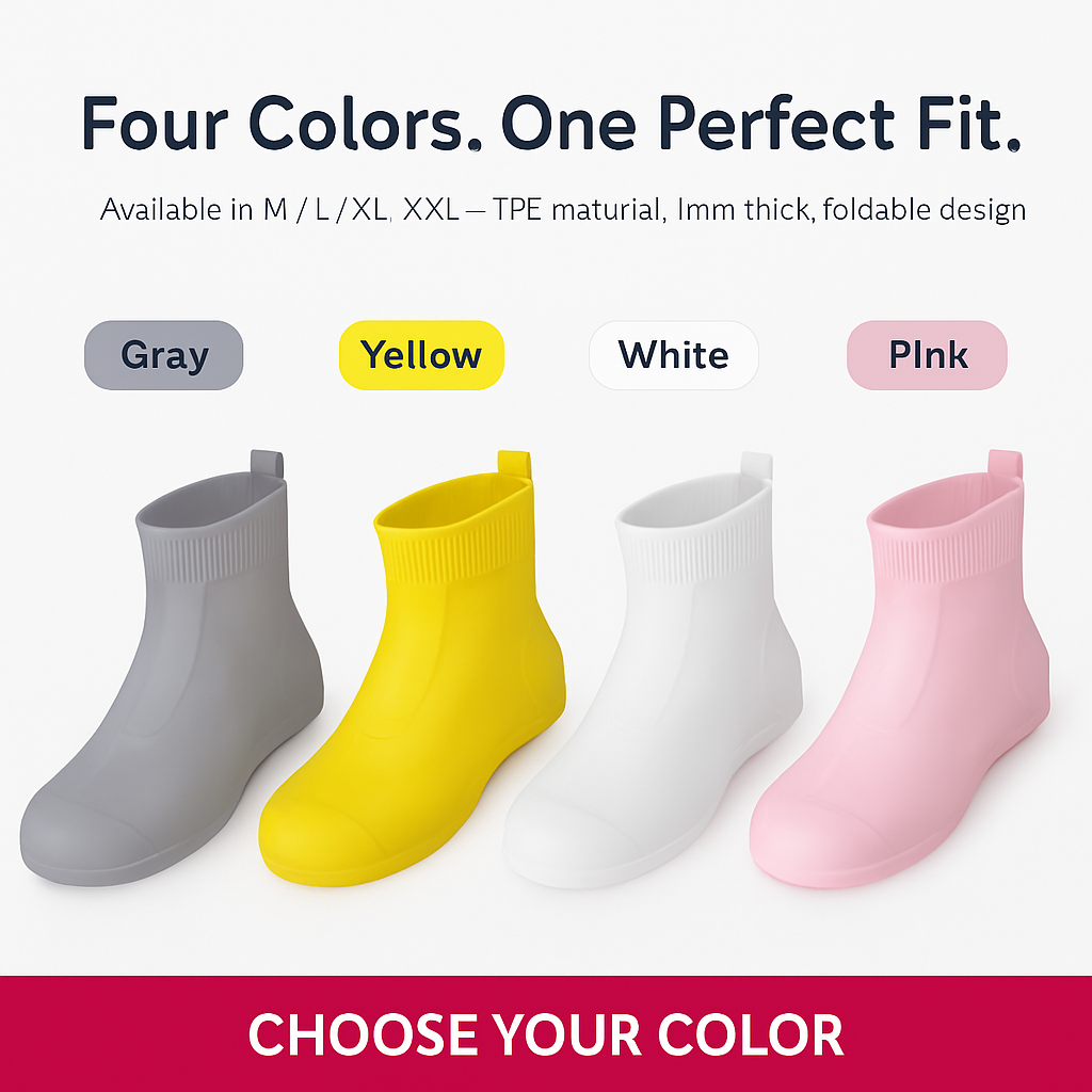 Waterproof Shoe Covers for Rain - Non-Slip Protectors