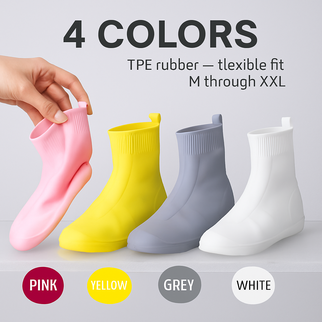 Waterproof Shoe Covers for Rain - Non-Slip Protectors