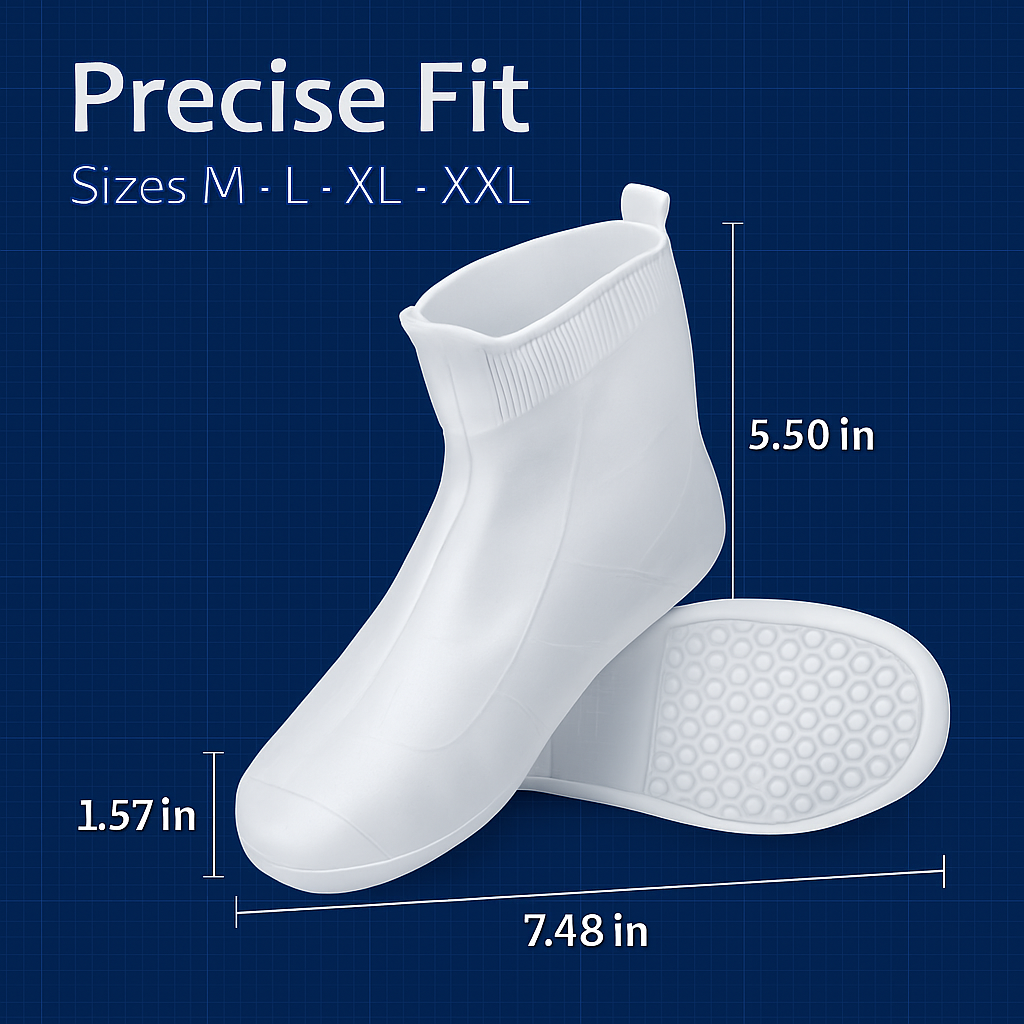 Waterproof Shoe Covers for Rain - Non-Slip Protectors