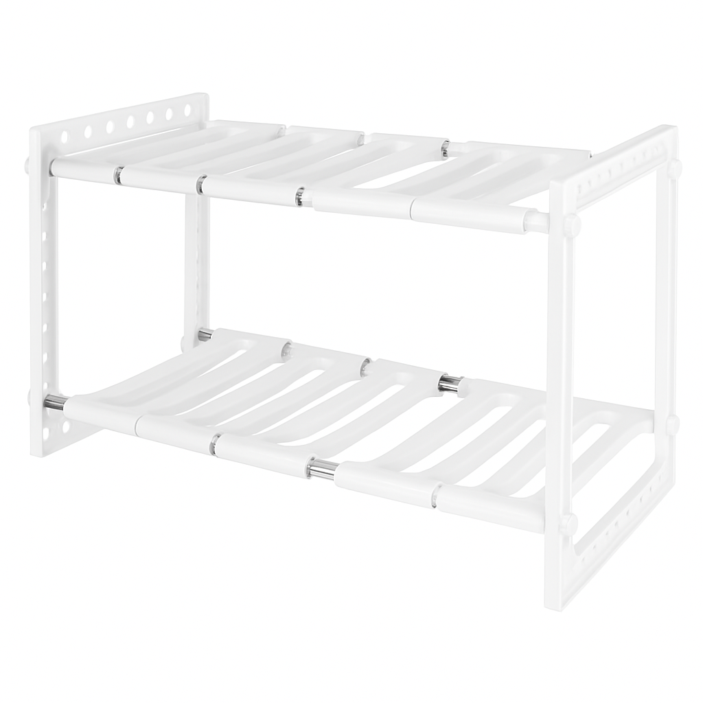 2-Tier Under Sink Organizer with Extendable Shelves