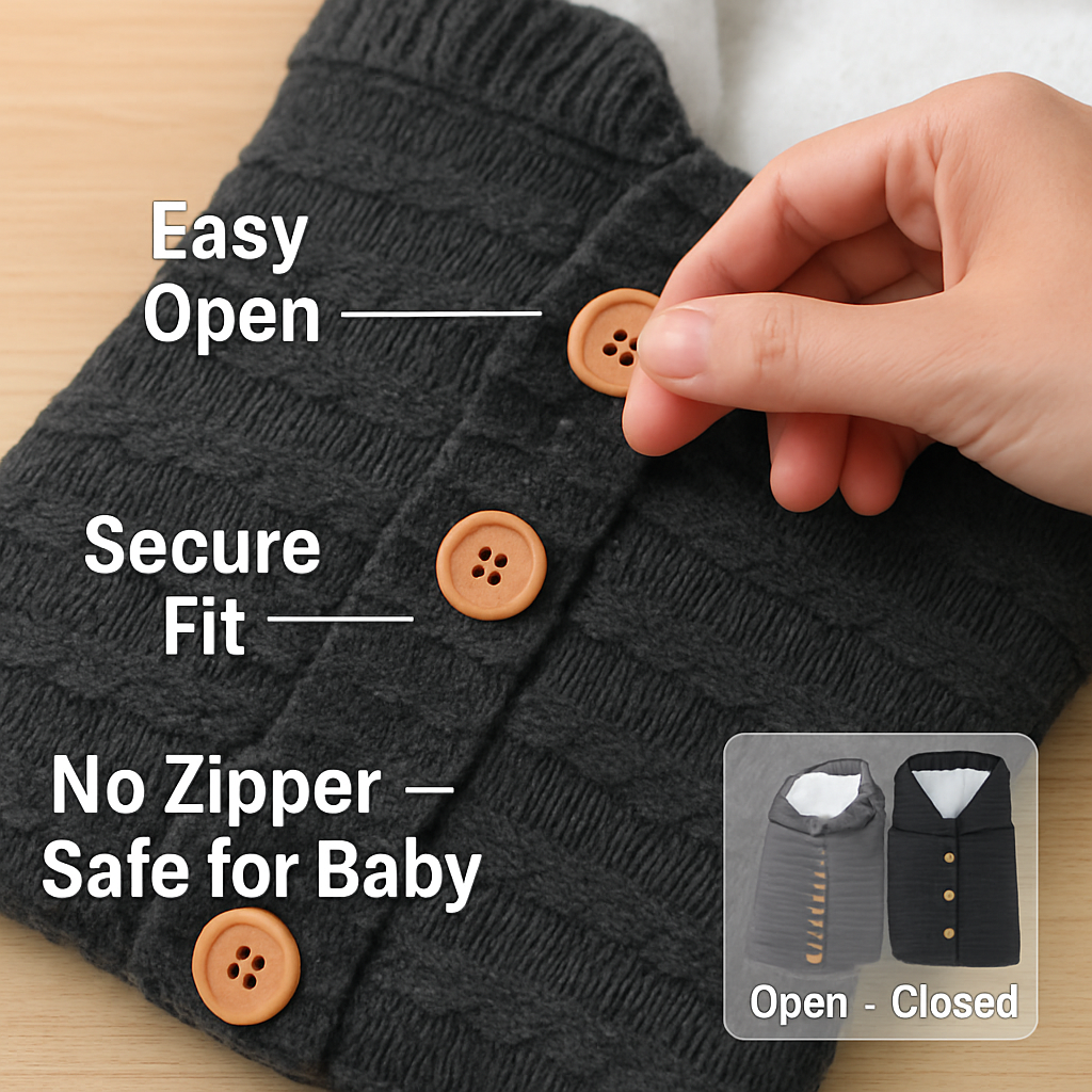 Baby Knit Swaddle Blanket for Newborns - Cozy Fleece Wraps