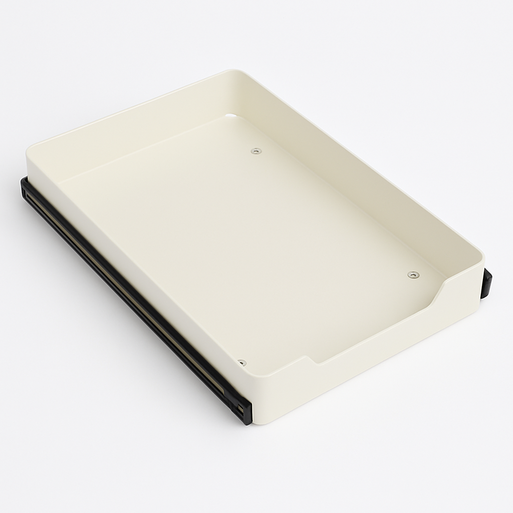 Pull Out Cabinet Organizer: Stick-On Drawer, Carbon Steel