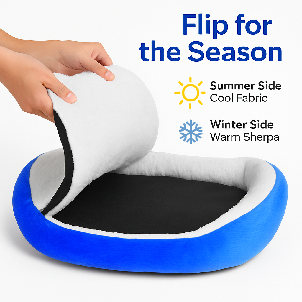 Pet Dog Bed: Soft Fleece Nest for Small Dogs