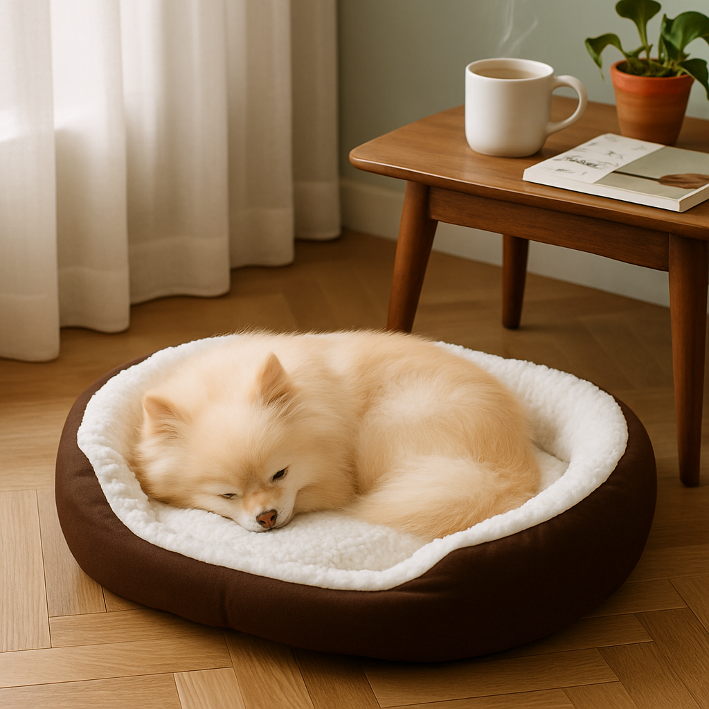 Pet Dog Bed: Soft Fleece Nest for Small Dogs