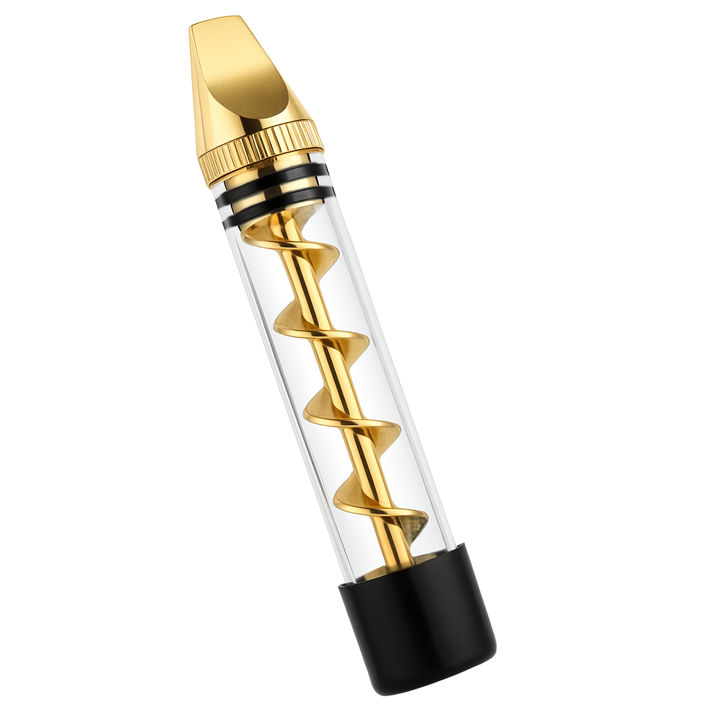 Glass Blunt Pipe Twisty Grinder Kit for Home Use