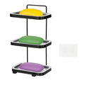 Soap Dish Holder With Clear Tray - Wall Mounted