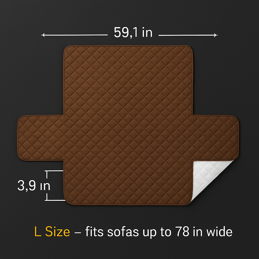 Reversible Sofa Cover for Chair, Loveseat, Sofa