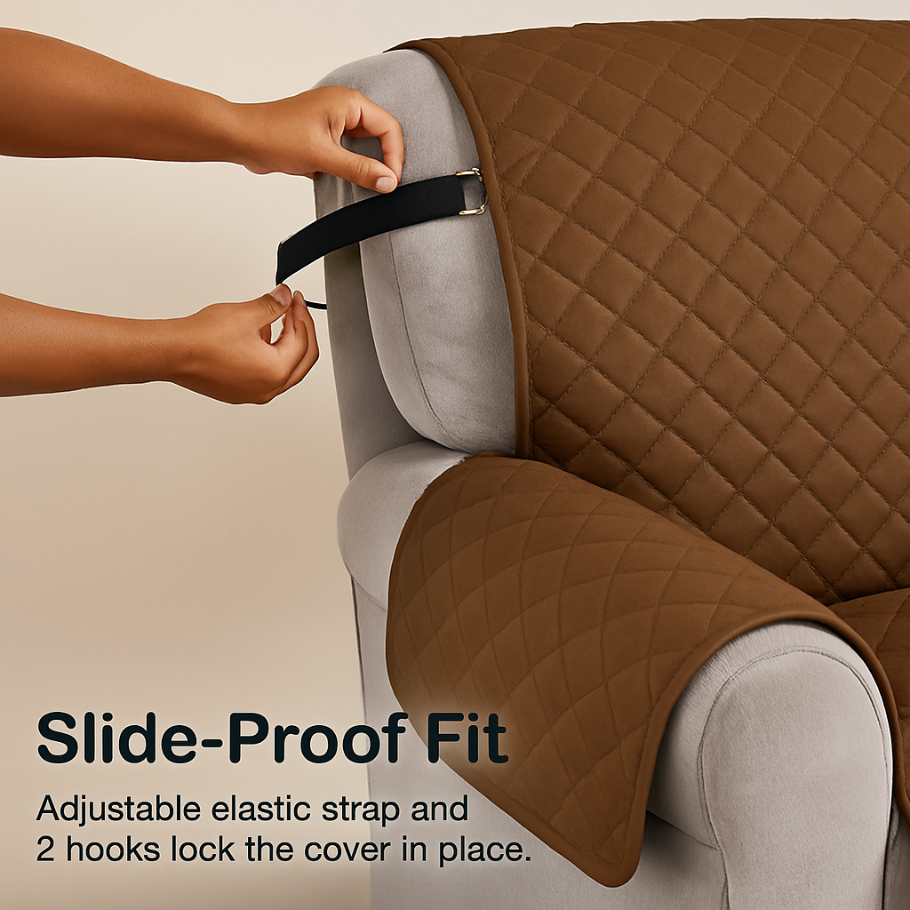 Reversible Sofa Cover for Chair, Loveseat, Sofa