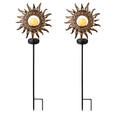 Solar Powered Sun Stake Lamp - Decorative Garden Light
