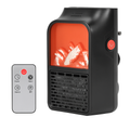 Plug-In Space Heater with Remote, Wall Outlet