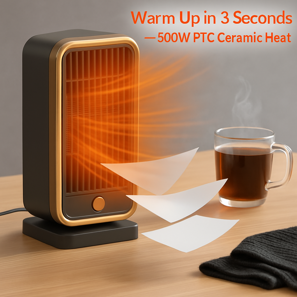 Ceramic Space Heater for Fast, Even Warmth in Any Room