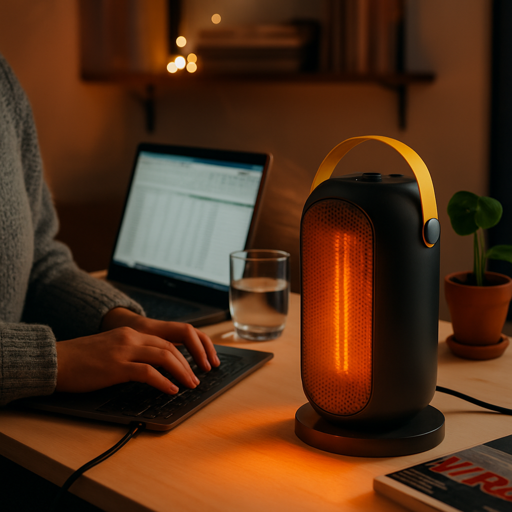 Portable Ceramic Space Heater with Oscillation